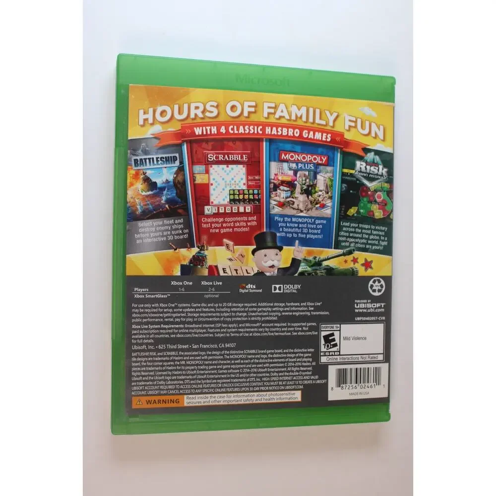 Hasbro Family Fun Pack: Conquest Edition (Microsoft Xbox One, 2016) Tested/Works